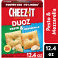 Cheez-It DUOZ Pesto and Mozzarella Baked Snack Crackers, Lunch Snacks, 12.4 oz
