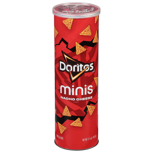 Doritos Tortilla Chips, Nacho Cheese Flavored, Minis