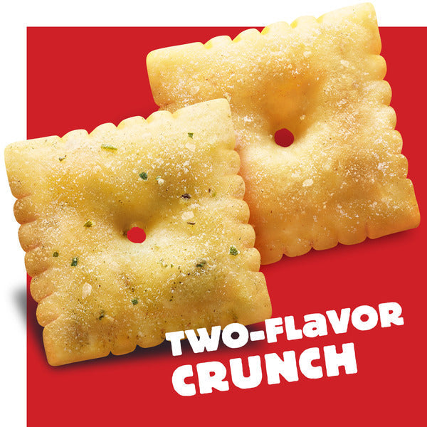 Cheez-It DUOZ Pesto and Mozzarella Baked Snack Crackers, Lunch Snacks, 12.4 oz