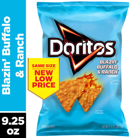 Doritos Tortilla Chips Blazin’ Buffalo & Ranch Flavor
