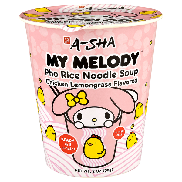 A-Sha Chicken Lemongrass Flavored Pho Rice Noodle Soup