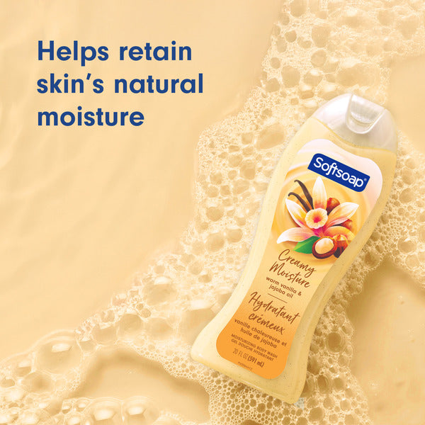 Softsoap Moisturizing Body Wash Gel, Warm Vanilla & Jojoba Oil