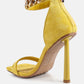Last Sip Micro Suede High Heel Sandals