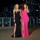 Louise Gown - Black Scuba Crepe Fitted Dress