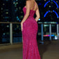 Stardust One Shoulder Sequin Gown - Fuchsia - FINAL SALE