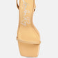 Lewk Strappy Tie Up Spool Heel Sandals
