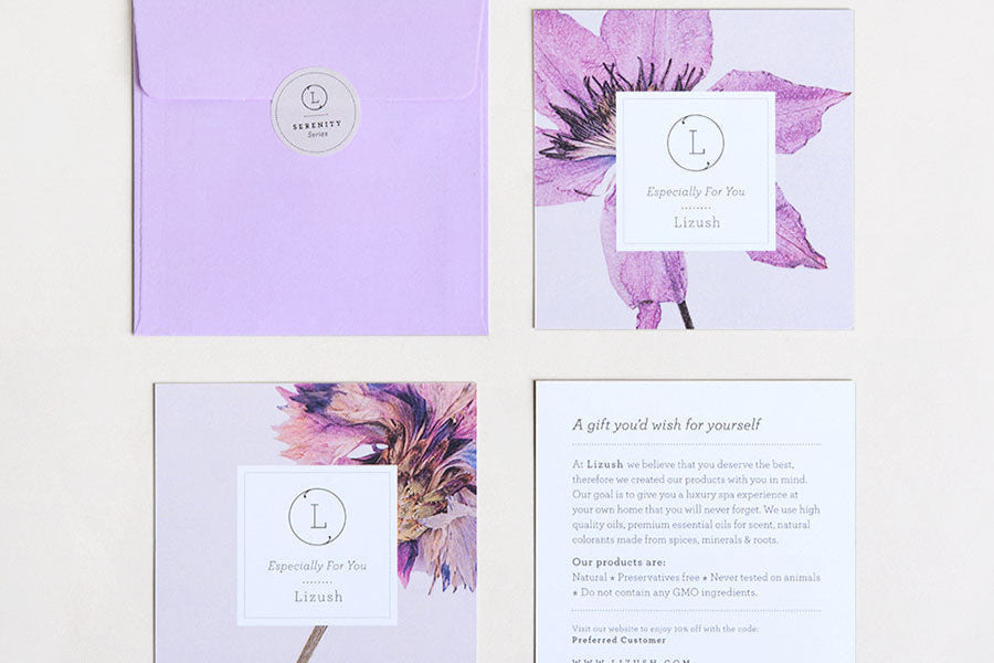 Bath Bomb and Shower Steamer All Natural Lavender Gift Box with - bath & body products