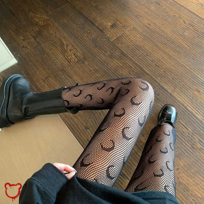 “Goodnight Moon” Fishnet Tights