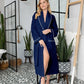 Waffle Piping Bathrobe – Lightweight Spa-Style Comfort