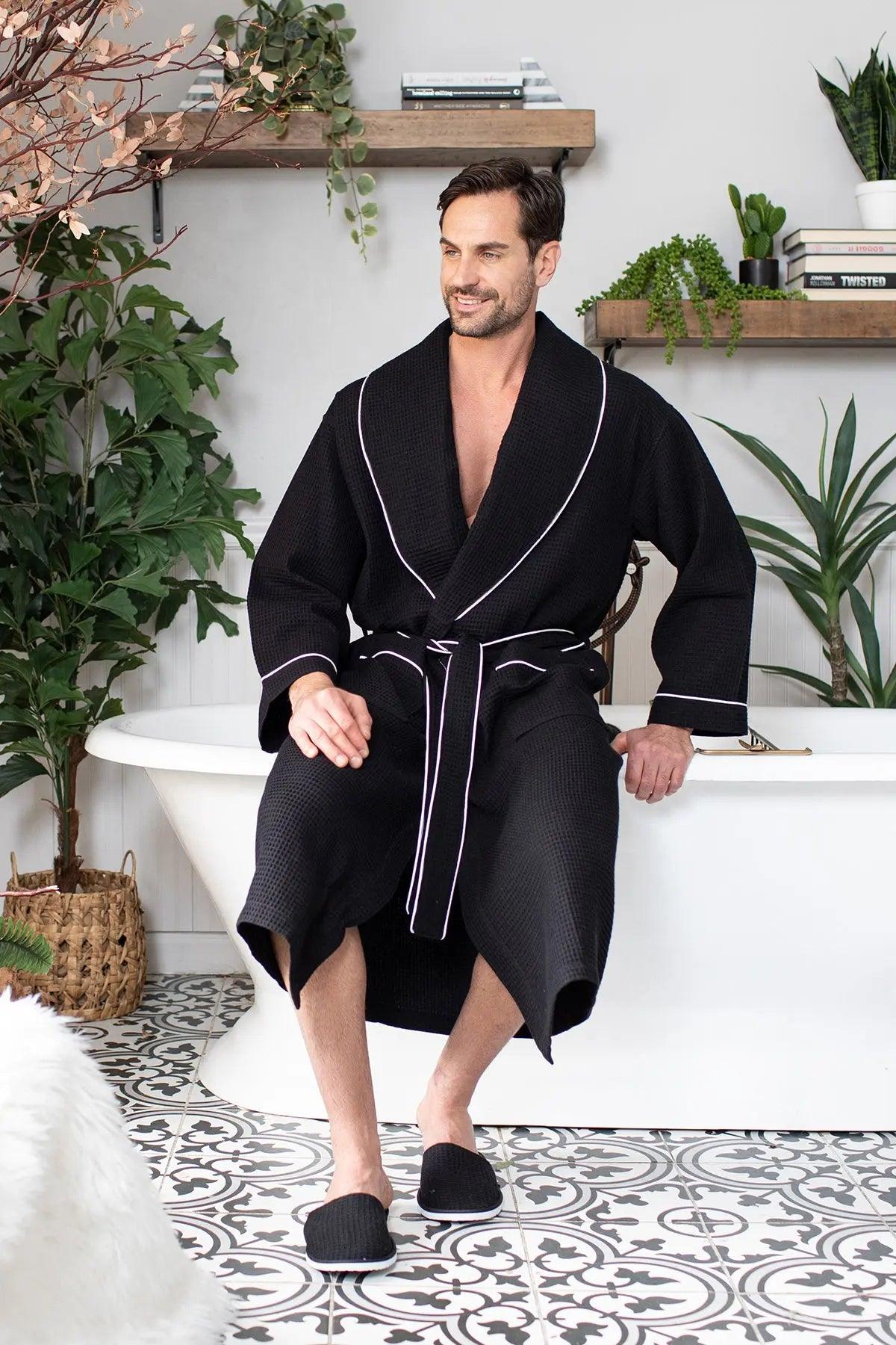 Premium Waffle Piping Robe
