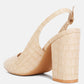 Macha Croctexture Sling Back Heels