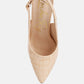 Macha Croctexture Sling Back Heels