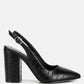 Macha Croctexture Sling Back Heels