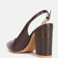 Macha Croctexture Sling Back Heels