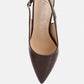 Macha Croctexture Sling Back Heels