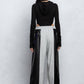 Marissa Faux Leather Detail Sweatpants Luxury Loungewear
