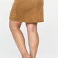 Maxine Faux Suede Rhinestone Slit Mini Skirt – Side Slit with Fringe | Chic Night Out