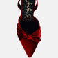 Mayfair Velvet High Heel Mule Sandals