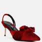 Mayfair Velvet High Heel Mule Sandals