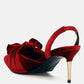 Mayfair Velvet High Heel Mule Sandals