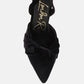 Mayfair Velvet High Heel Mule Sandals