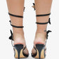 Melanie Butterfly Crystal  Detail  Spiral Strap Heels