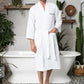 Waffle Kimono Spa Bathrobe -  Absorbent, Lightweight