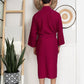 Waffle Kimono Spa Bathrobe -  Absorbent, Lightweight