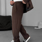Modern Essential Men's Pleated Trousers – Tailored Comfort for Everyday Refinement