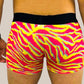 Men's Electric Zebra Boxer Trunk Underwear with Pouch