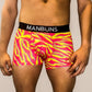 Men's Electric Zebra Boxer Trunk Underwear with Pouch