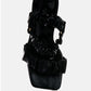 Merker Ruched Spool Heel Casual Sandals