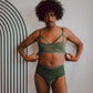 Mesh Triangle Cut Out Bralette