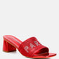 Messels Rhinestone Embellished Paris Sandals