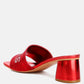 Messels Rhinestone Embellished Paris Sandals