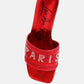 Messels Rhinestone Embellished Paris Sandals