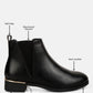 Amara Metallic Sling Detail Chelsea Boots