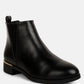 Amara Metallic Sling Detail Chelsea Boots