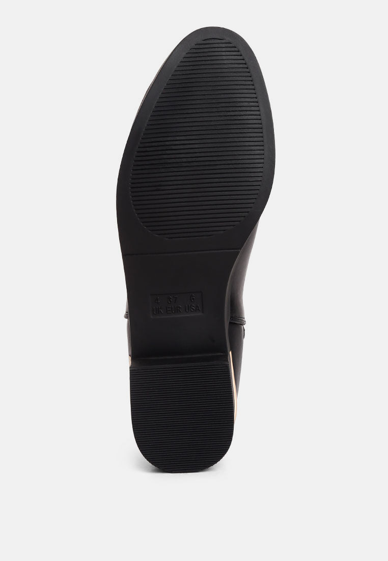 Amara Metallic Sling Detail Chelsea Boots
