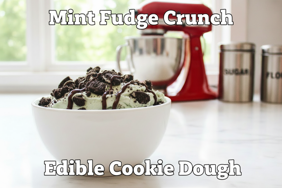 Mint Fudge Crunch Edible Cookie Dough