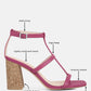 Mirabella Open Square Toe Block Heel Sandals