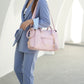 Valeria Satchel Handbag and keyring Bracelet Set