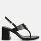 Monde Block Heel Thong Sandals