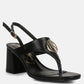 Monde Block Heel Thong Sandals