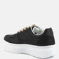 Monigue Faux Leather Cross Stitch Detail Sneakers