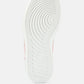 Monigue Faux Leather Cross Stitch Detail Sneakers