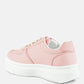 Monigue Faux Leather Cross Stitch Detail Sneakers