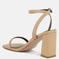Mooncut Ankle Strap Block Heel Sandals