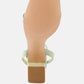 Mooncut Ankle Strap Block Heel Sandals
