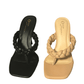 Nixie 4-Inch Chic Nude Slip on  Sandals With Braided Design For Comfort And Style